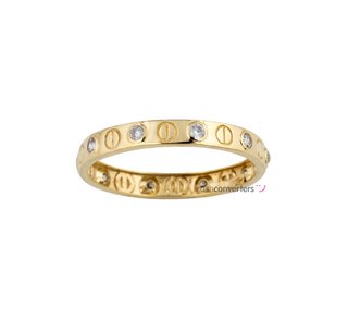 anillo oro 18k con piedra con circonita