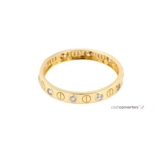 anillo oro 18k con piedra con circonita