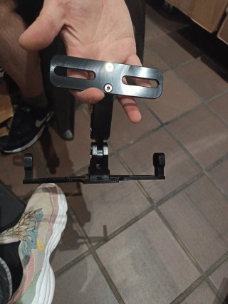 Soporte Matricula Moto LED Negro