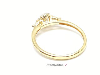 anillo oro 18k con piedra con diamante de laboratorio t. 17 (18,16 mm)