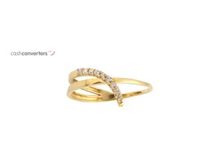 anillo oro 18k con piedra con circonita