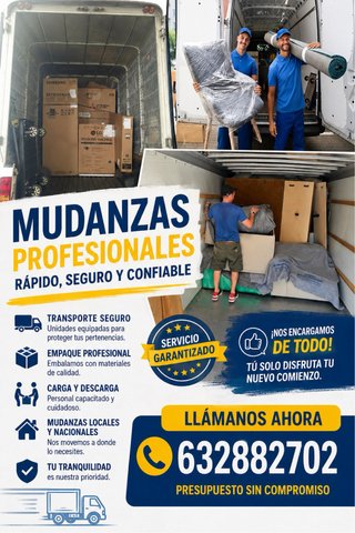 Servicio de Mudanzas y Portes Profesionales