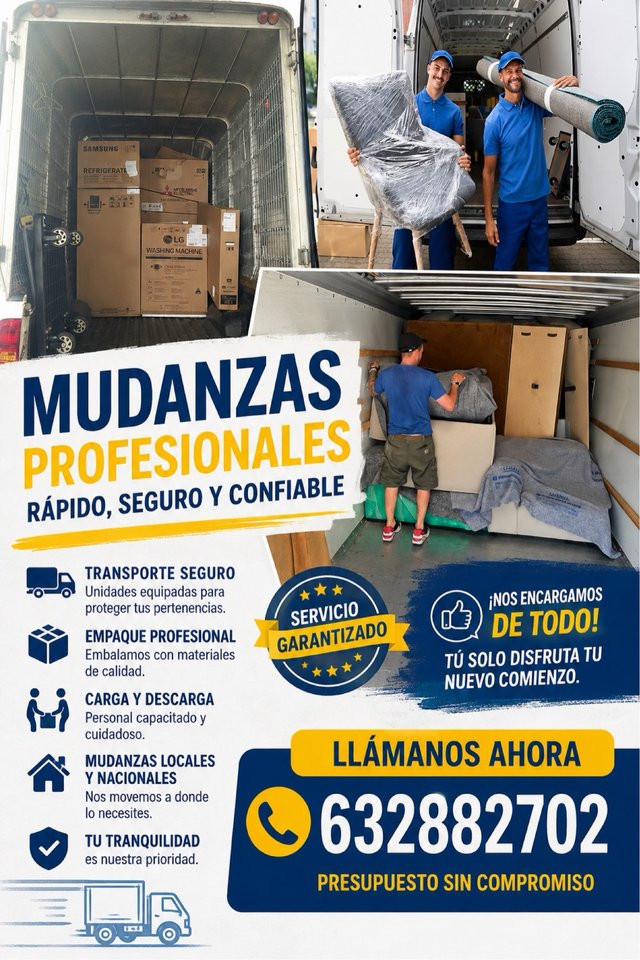 Servicio de Mudanzas y Portes Profesionales