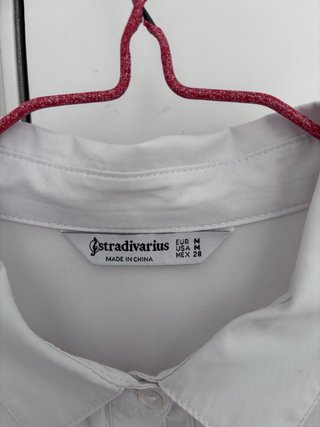 Vestido blanco Stradivarius