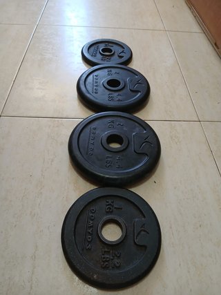Mancuerna 8 kg Ajustable Decathlon + Discos y Pinz