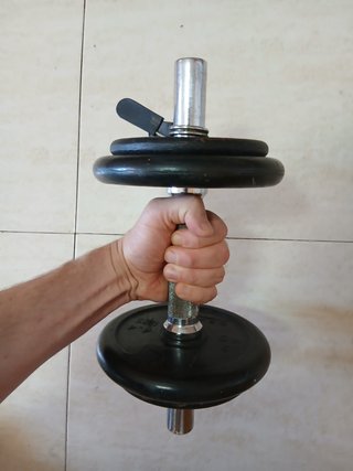 Mancuerna 8 kg Ajustable Decathlon + Discos y Pinz