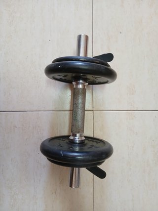 Mancuerna 8 kg Ajustable Decathlon + Discos y Pinz