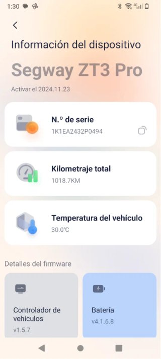 Patinete Eléctrico seegway ZT3 Pro IMPECABLE