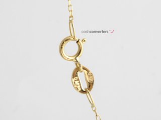 cadena oro 18k con piedra con diamante 22.5cm
