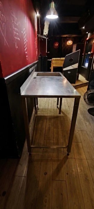 Fregadero cocina acero inoxidable con mesa