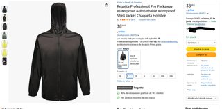 Chaqueta Negra Impermeable