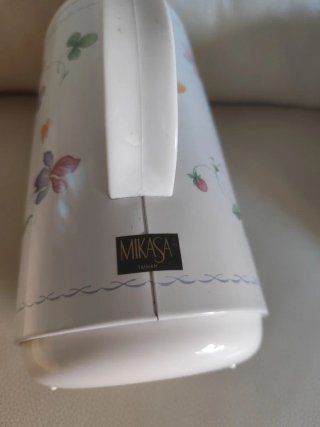 Caraffa termica Mikasa anni '80 floreale