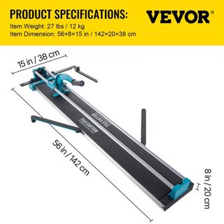 Cortadora de Azulejos de 1200MM, Cortadora Manual de Cerámica de Alta Precisión para Pisos, Máquina de Corte de 48 Pulgadas para Corte de Precisión