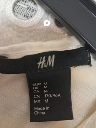 Blusa H&M cuello Peter Pan