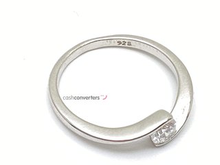 anillo plata 925mm con piedra con diamante de laboratorio t. 13 (16,88 mm)