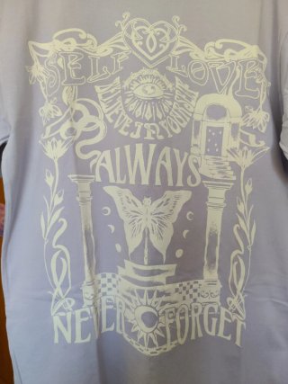Camiseta Bershka Oversize Lila Talla XS