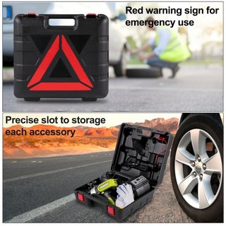 Gato Eléctrico de Coche 5 Toneladas, Gato Hidráulico Eléctrico con Llave de Impacto Eléctrica, Herramienta de Reparación de Coche con Gato Hidráulico con Luz LED, Rango de Elevación de 155-530 mm ...
