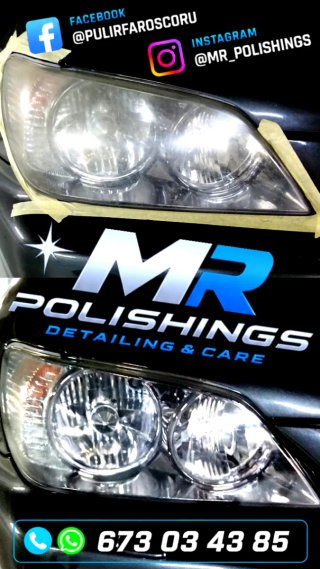 Pulido de faros Restauración