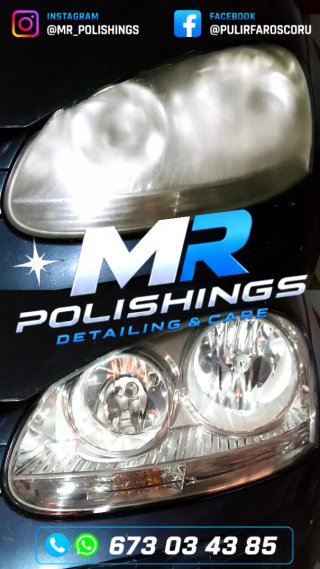 Pulido de faros Restauración