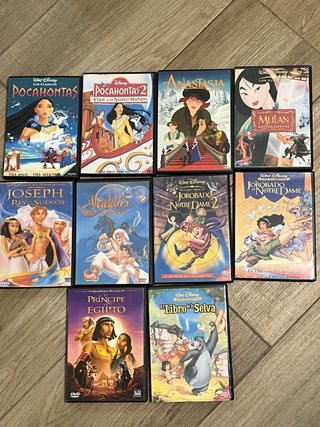 Lote 9 Películas Disney DVD (Español)
