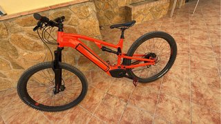 Bicicleta Eléctrica naranja talla xl”