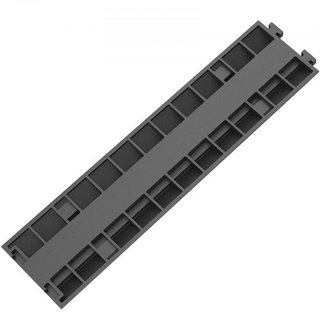 Rampas de Protección de Cable, 4 Paquetes de 2 Canales de Bache, 101x24.5x5 cm Bache Modular de Caucho con Capacidad de Carga de 4989.5 kg, Rampas de Cable para Protección de Cables en Entradas de...