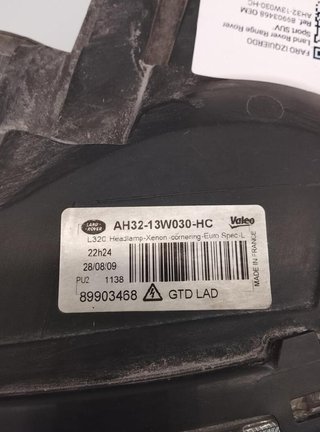 Faro land rover ah32-13w030-hc range rover 2508