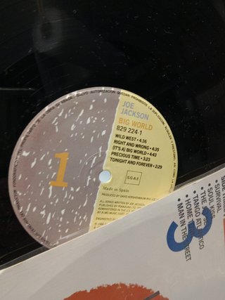 Disco, LP, vinilo, Joe Jackson - Es Un Mundo Grande (= Big World) (LP + LP, S/Sided + Album)