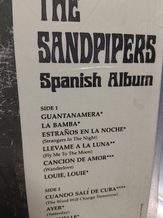 Disco, LP, vinilo,The Sandpipers - Spanish Album (LP, Album), 1977