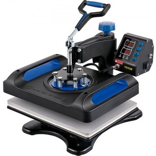 Máquina de Prensa Térmica, 30.48 x 38.1 cm, Calentamiento Rápido, Impresora Digital de Transferencia de Vinilo para Camisetas, Bolsa de Lona, Almohada, Banner, Azul