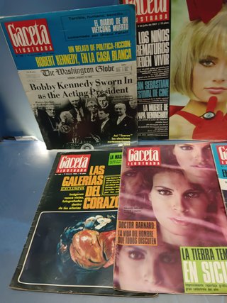 7 números REVISTA GACETA ILUSTRADA años 1967-1968