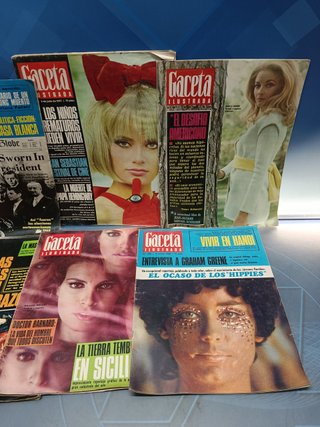 7 números REVISTA GACETA ILUSTRADA años 1967-1968