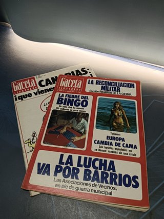 2 números REVISTA GACETA ILUSTRADA nº 1029 + 1042 , 1976