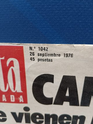 2 números REVISTA GACETA ILUSTRADA nº 1029 + 1042 , 1976