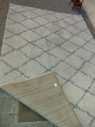 Alfombra nueva muy grande beige y gris 290x190 c