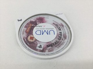 metal gear acid psp