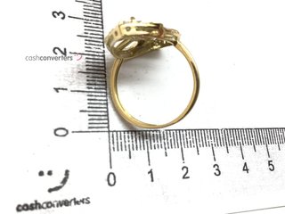sortija oro 18k con piedra con circonita