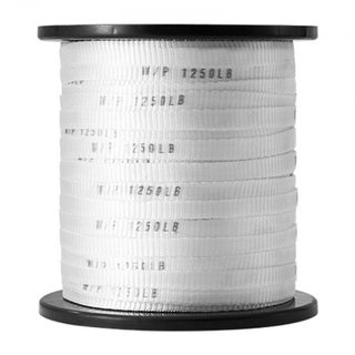 Cinta de Tirar de Poliéster, 1/2" x 528' Cinta Plana Mule, Capacidad de Tensión de 1250 lbf, Cinta de Tirar de Cable con Webbing Impreso para Empaque, Jardinería, Eléctrico Comercial, Trabajo de C...