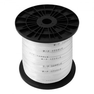 Cinta de Tirar de Poliéster, 1/2" x 528' Cinta Plana Mule, Capacidad de Tensión de 1250 lbf, Cinta de Tirar de Cable con Webbing Impreso para Empaque, Jardinería, Eléctrico Comercial, Trabajo de C...