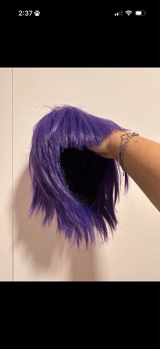 Peluca Morada Estilo Anime