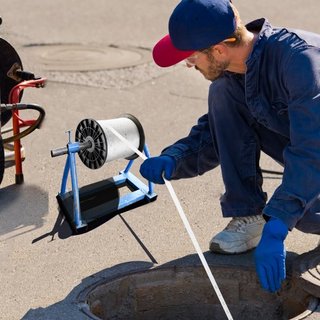 Cinta de Tirar de Poliéster, 3/4" x 318' Cinta Plana Mule, Capacidad de Tensión de 2500 lbf, Cinta de Tirar de Cable Impresa para Embalaje, Jardinería, Eléctrico Comercial, Trabajo de Conductos, B...