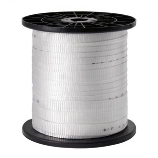 Cinta de Tirar de Poliéster, 3/4" x 318' Cinta Plana Mule, Capacidad de Tensión de 2500 lbf, Cinta de Tirar de Cable Impresa para Embalaje, Jardinería, Eléctrico Comercial, Trabajo de Conductos, B...