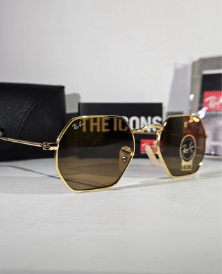 Occhiali Ray Ban Octagonal Brown/Gold