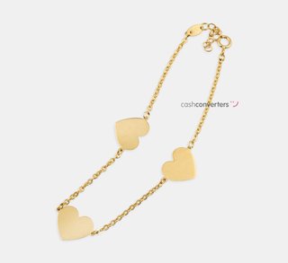pulsera oro 18k con piedra con circonita