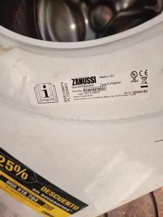 Puerta Lavadora Zanussi