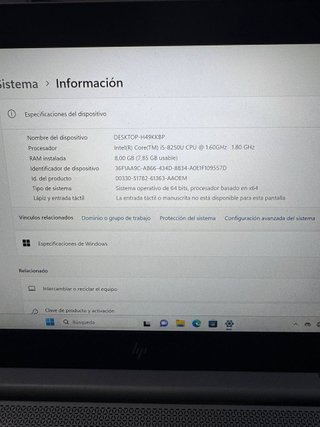 Ordenador portátil HP Elitebook i5 8 Generación