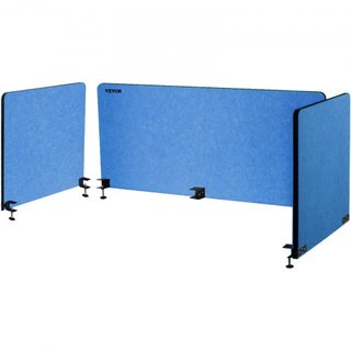 Pannello Divisore da Scrivania 60'', Pannello Privacy Acustico a 3 Pannelli, Pannello Privacy Acustico che Assorbe Suoni, Riduce Rumore e Distrazioni Visive, Divisore Leggero da Fissaggio...