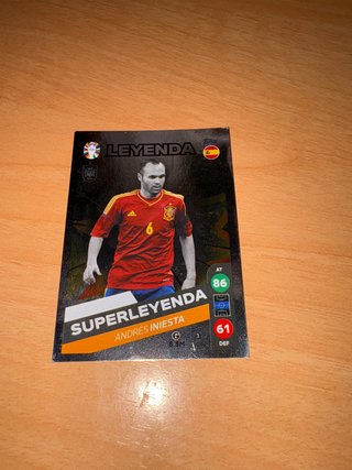 Cromo Leyenda Iniesta España