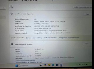 Ordenador portátil lenovo ideapad i5 8 Generación