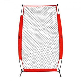 Pantalla de béisbol para jaula de bateo, pantalla de seguridad de béisbol y softbol de 7x4 pies, pantalla de bateo portátil con bolsa de transporte y estacas para el suelo, red de lanzamiento de b...